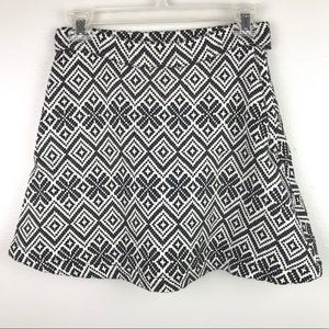 Chelsea & Violet | Black & White Mini Skater Skirt